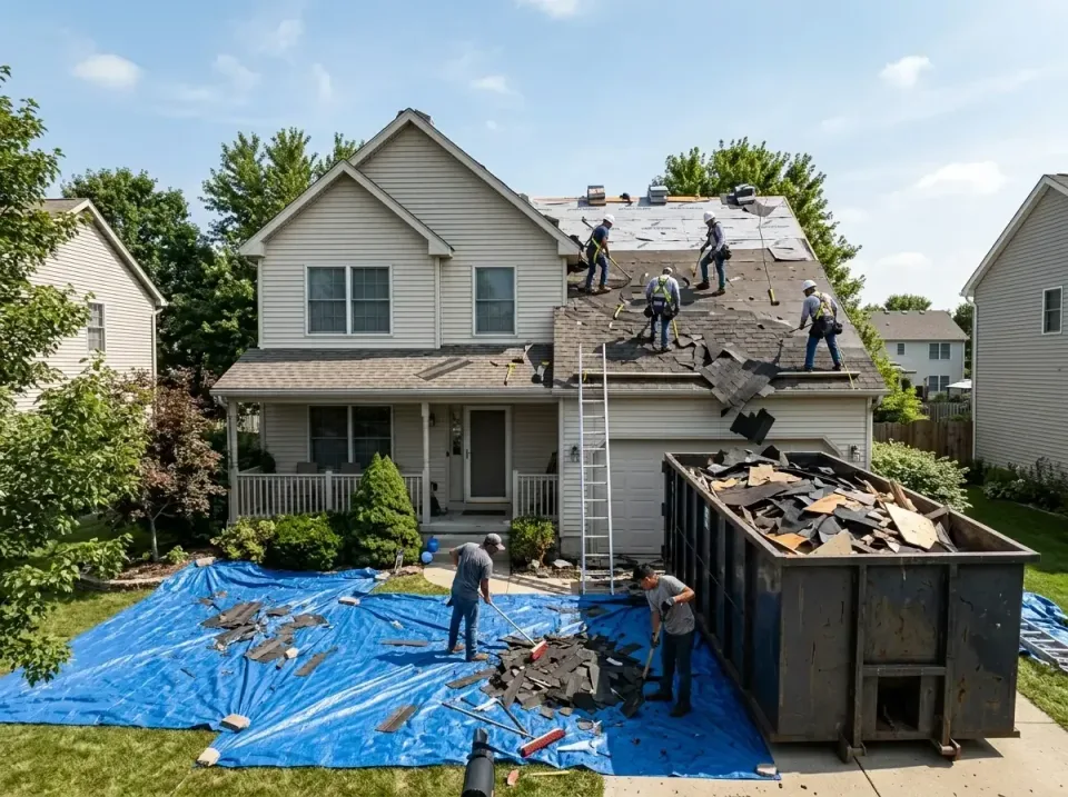 roof-replacement-debris-remova-004 — frequently asked questions, Cheapest Dumpster Rentals in Gilberts, IL